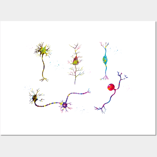 Neuron cells Wall Art by erzebeth